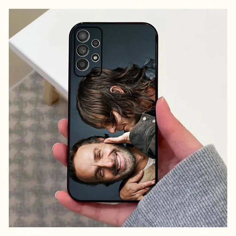 R-Rick Grimes und Darryl D-Dixon Handy hülle für Samsung Galaxy A13,A21s,A22,A31,A32,A52,A53,A71,A80,A91 Soft Black Cover