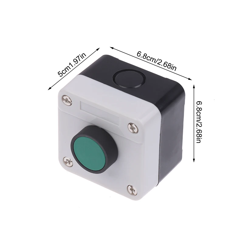 Weatherproof Push Button Switch Station Box One Button Control Copper Contact Points For Gate Opener ABS