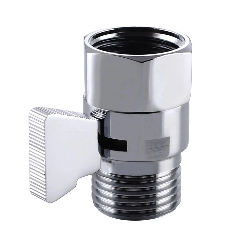 Brass Shower Flow Control Angle Valve Portable Ceramic Silver Water Volume Adjust Device Sprinkler Water Stop Valve Worker