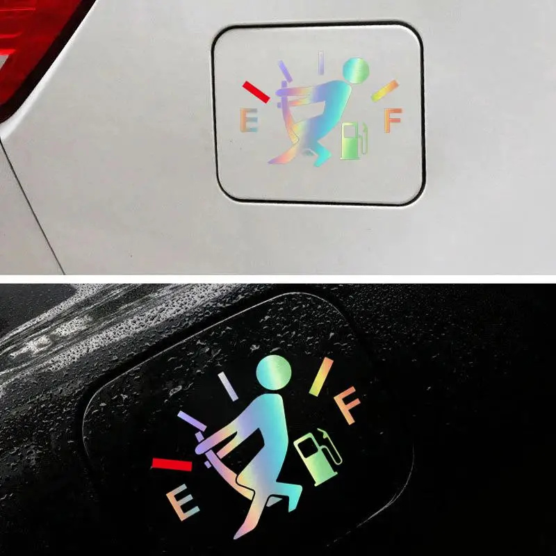 NEW Creative Cartoon Pointer Fuel Tank Cap Reflective Sticker Decals Refueling Cover Car Exterior Decor Automobile Accessories