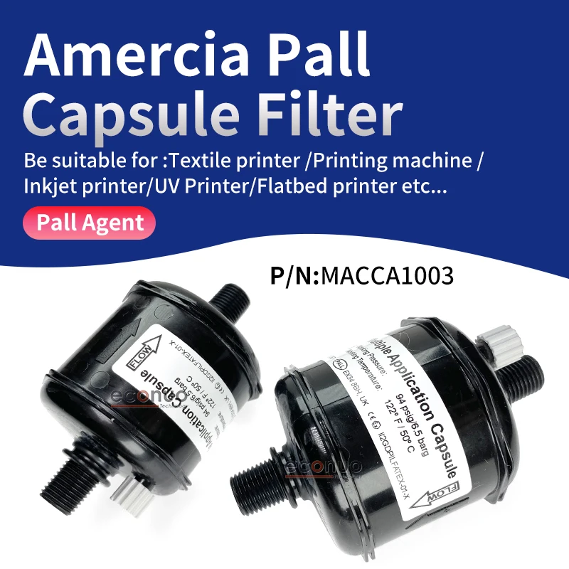 MACCA1003 10U Capsule Ink Filter for Mimaki  DTF Flora Docan capsule ink filter for textile Flora