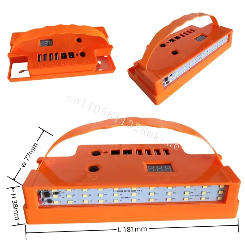 

12V20AH LED Light Multifunctional USB Battery Charging Cap ABS Material Modified Lead Acid Power Bank108