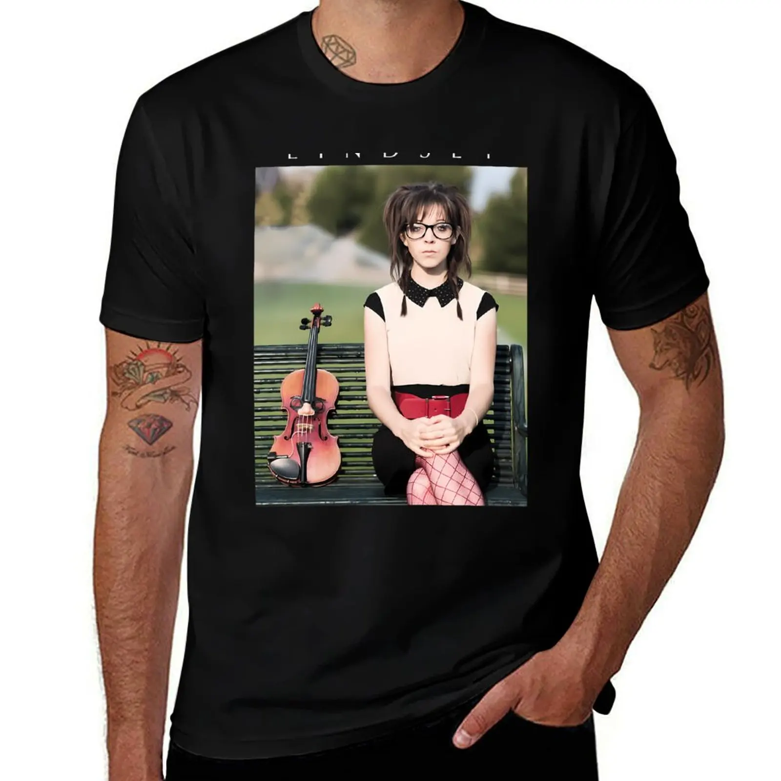 

LINDSEY STIRLING T-Shirt man t shirts for men t shirts for man pack cotton man t shirt designer T-Shirt
