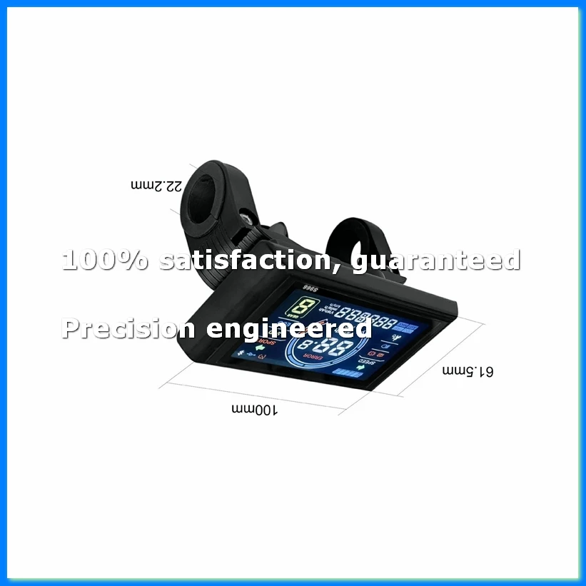 

Electric Bike Display 24V-72V Waterproof LCD Display S966 Electric Bike Controller Panel Dashboard,Waterproof Connector-A49I