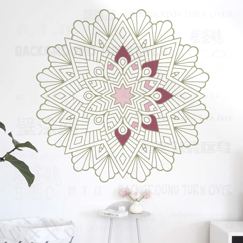 

80cm - 120cm Stencil Wall Decor For Painting Template Furniture Makers Plaster Mandala Drawing For Adults Diy Mural Art S420