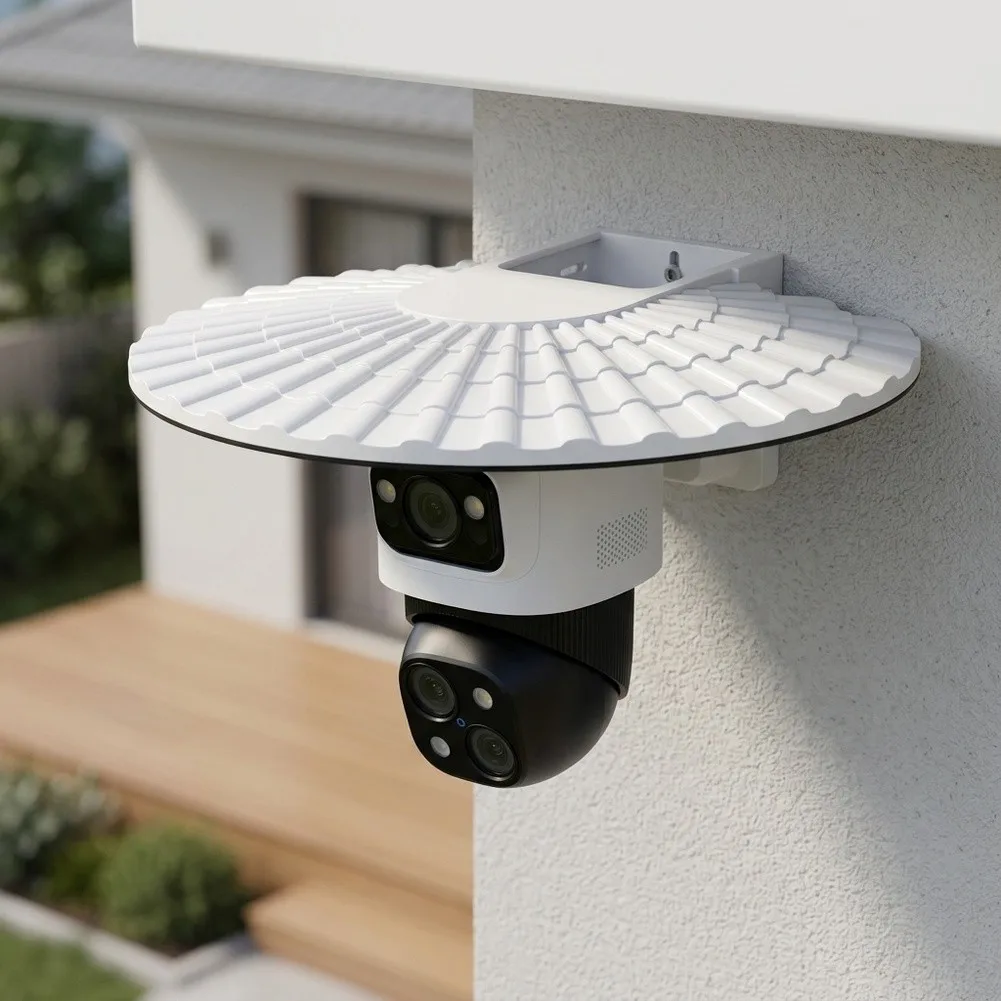 Plastic Rain and Sun for protection Cover for Eufy For S4 For POE Security Camera Outdoor Mounting Hood with Precise Fit
