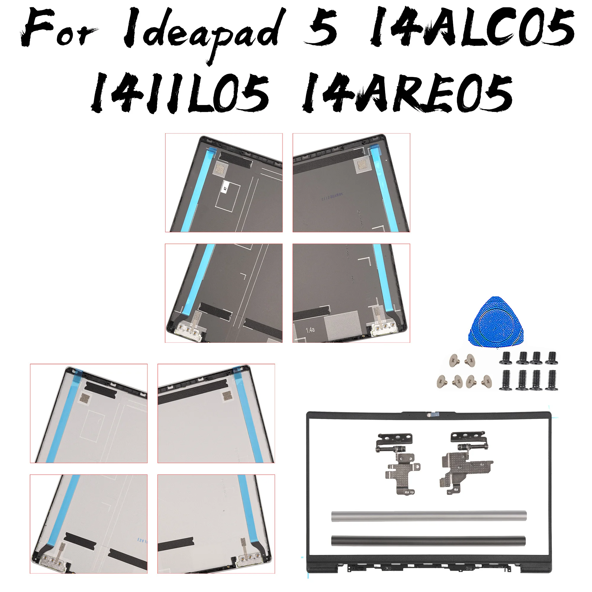 

NEW Cover For Ideapad 5-14ALC05 5-14IIL05 5 14ARE05 5-14ITL05 LCD Back Cover/Bezel/Hinge Cover Hinges Parts Replace 14inch