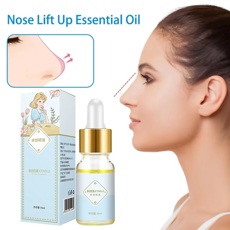 Nose Lift Up Essential Oil Up Heighten Rhinoplasty Collagen Firming Nose Shape Serum Reshape Natural Face Skin Care Products