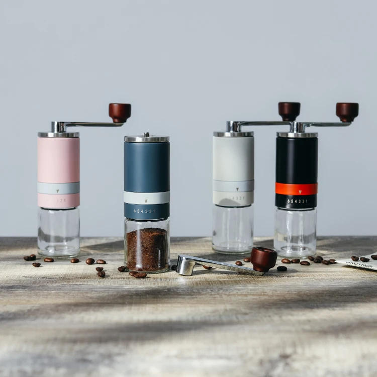 New Colorful Mini Portable Manual Coffee Grinder For Home Coffee Bean Grinding