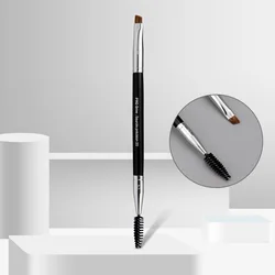 High Quality #20 Pro Double Head Angled Precision Eyebrow Brush Mascara Eyelash Makeup Brush Cosmetic Tool