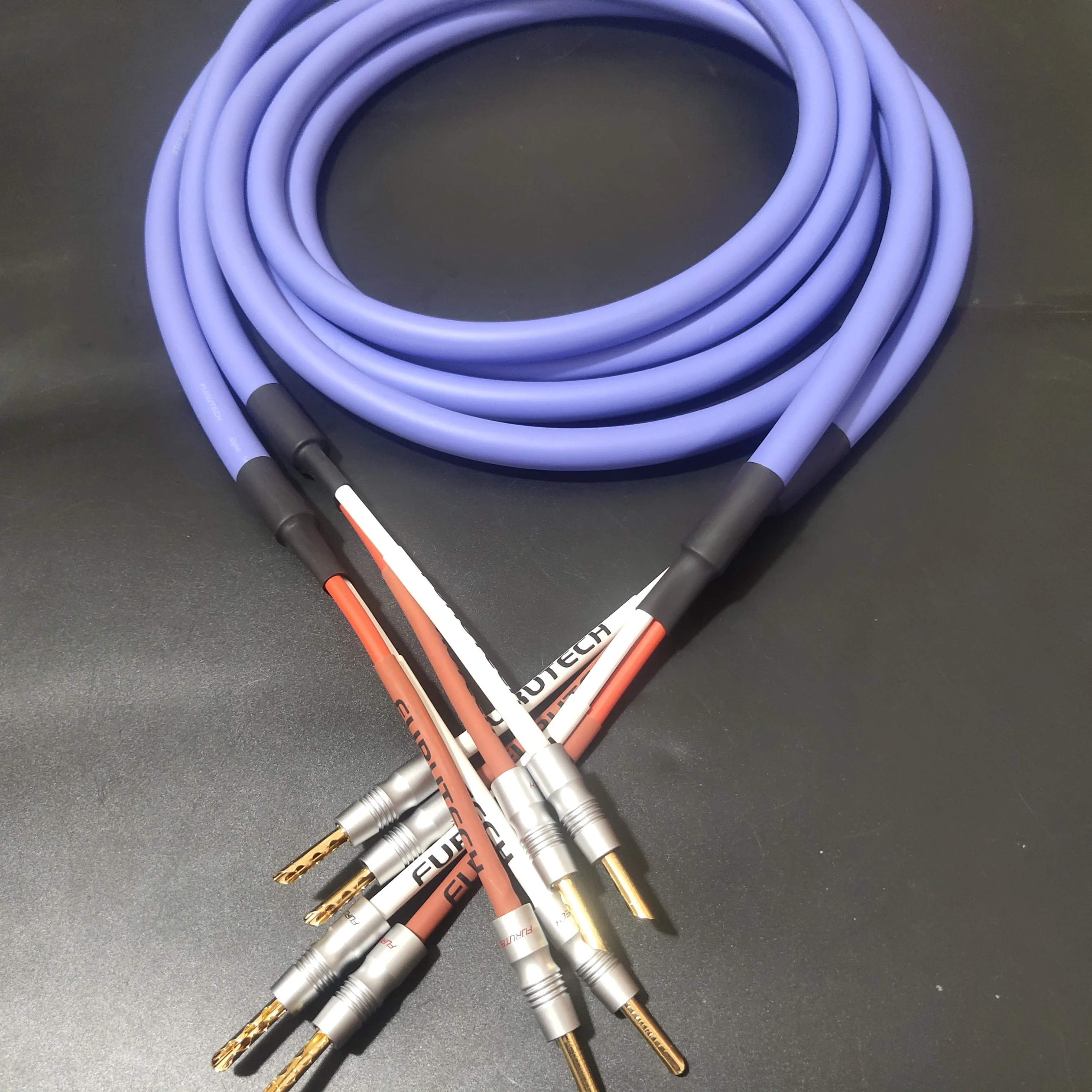 Kabel głośnikowy Furutech model flagowy FS-α36 alfa-occ audiofilski wzmacniacz audio hi-fi upgrade cable z oryginalną wtyczka bananowa