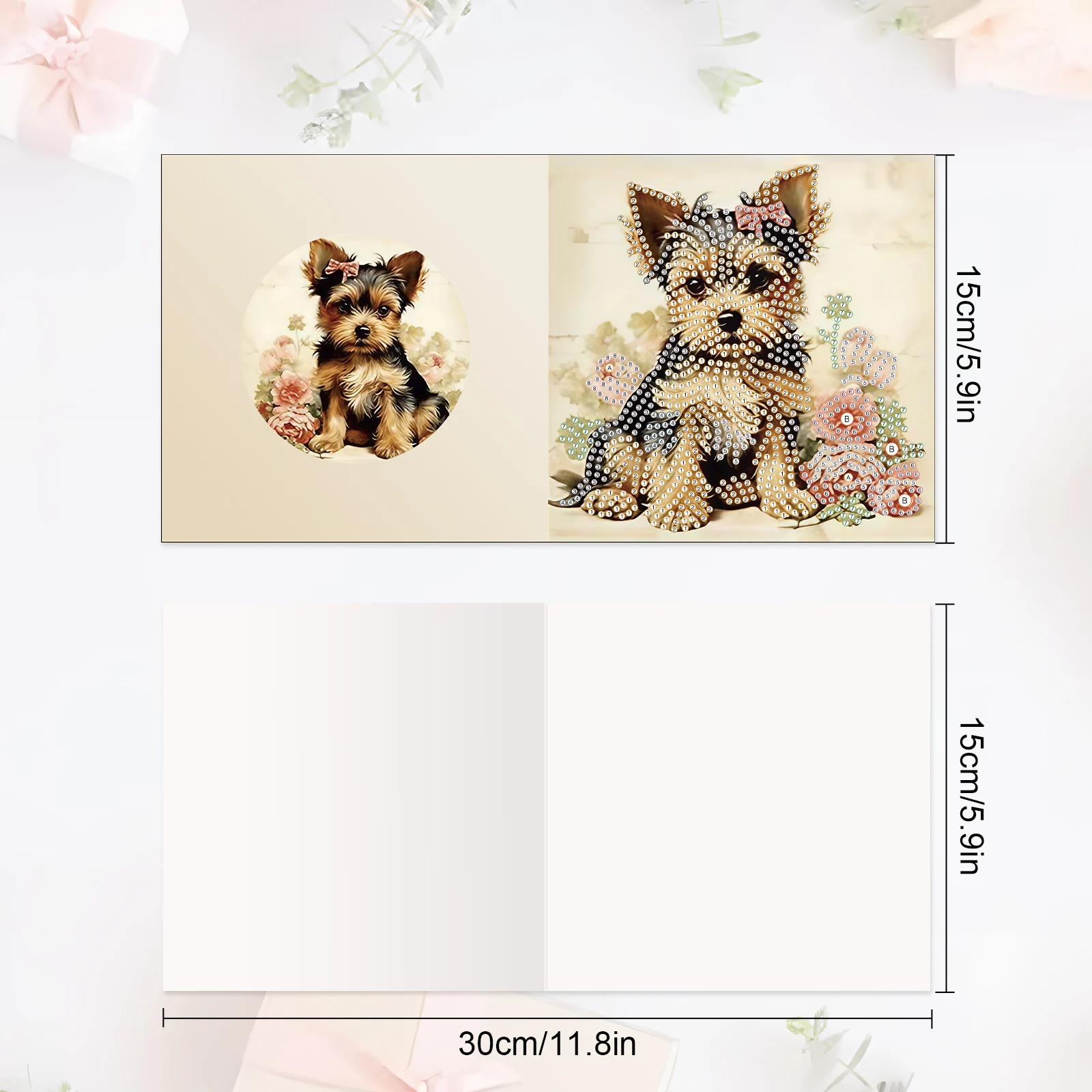 6 ชิ้นเพชรภาพวาดการ์ดอวยพรชุด, - Art Craft Painting บทวิจารณ์และราคา