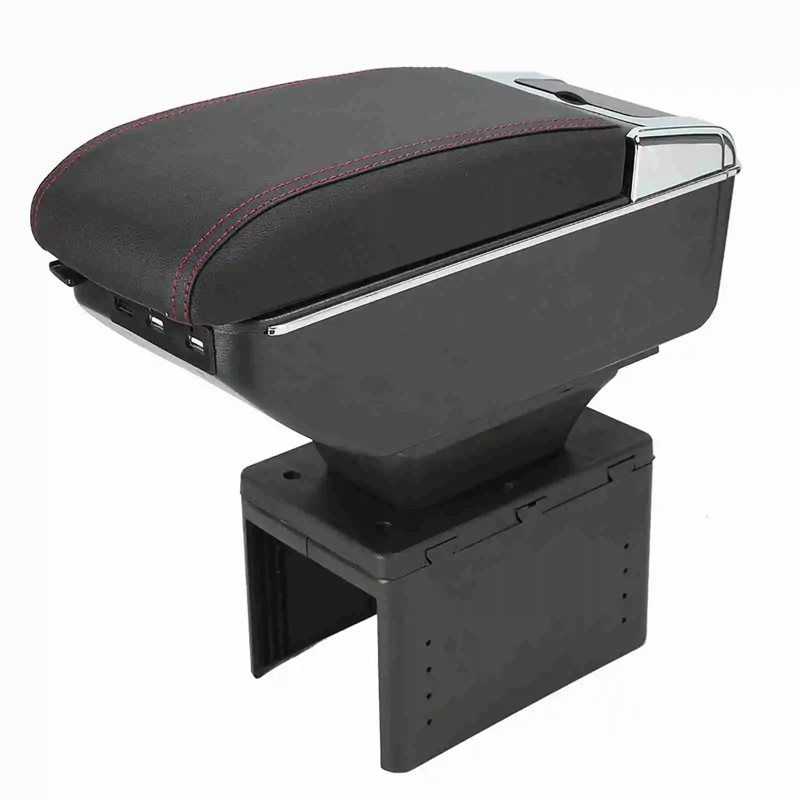 

Universal Car Center Console Armrest Box Container Adjustable with USB Interface