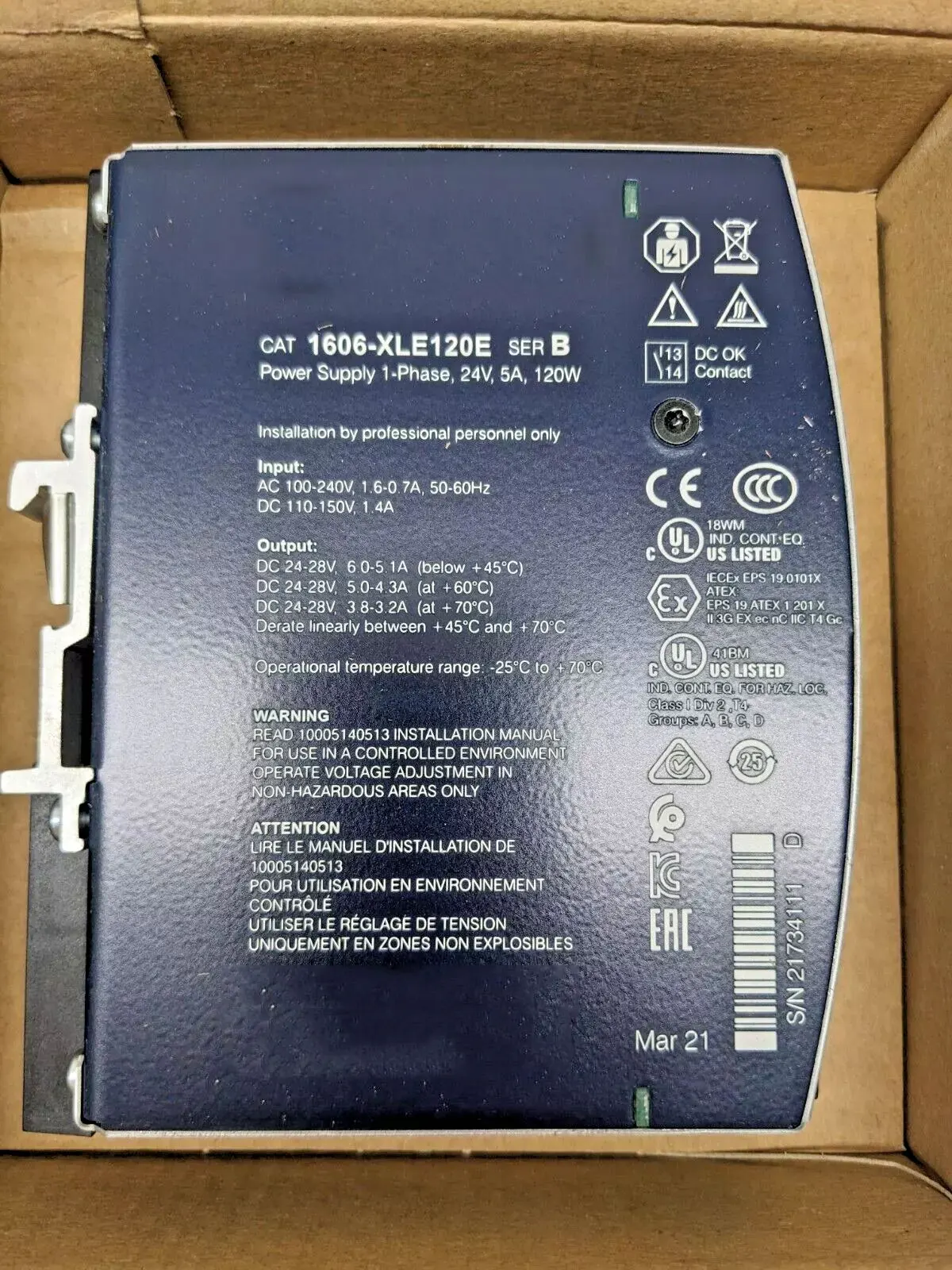 

Совершенно новый 1606-XLE120F 1606-XLE120B 1606-XLE120E 1606-XLE120E-2 1606-XLE120EC 1606-XLE120EE 1606-XLE120EN Гарантия один год