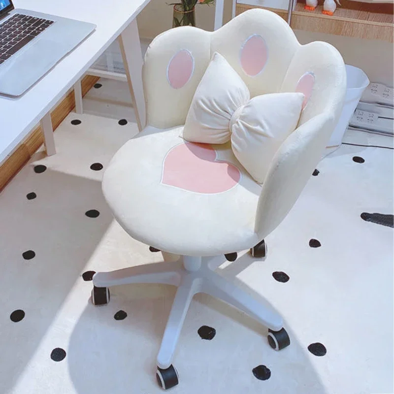 

Bedroom Dormitory Computer Chair Home Office 360° Swivel Makeup Chair Handrail Back Nordic Desk Chair Fauteuil Design Furniture