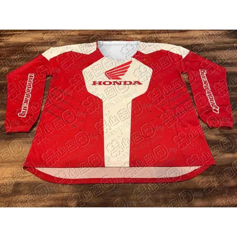 

Quick Dry Honda Motorcycle Jersey, Long Sleeve Breathable Riding Shirt for Dirt Bike and Mountain Racing, Comfortable Daily Gear