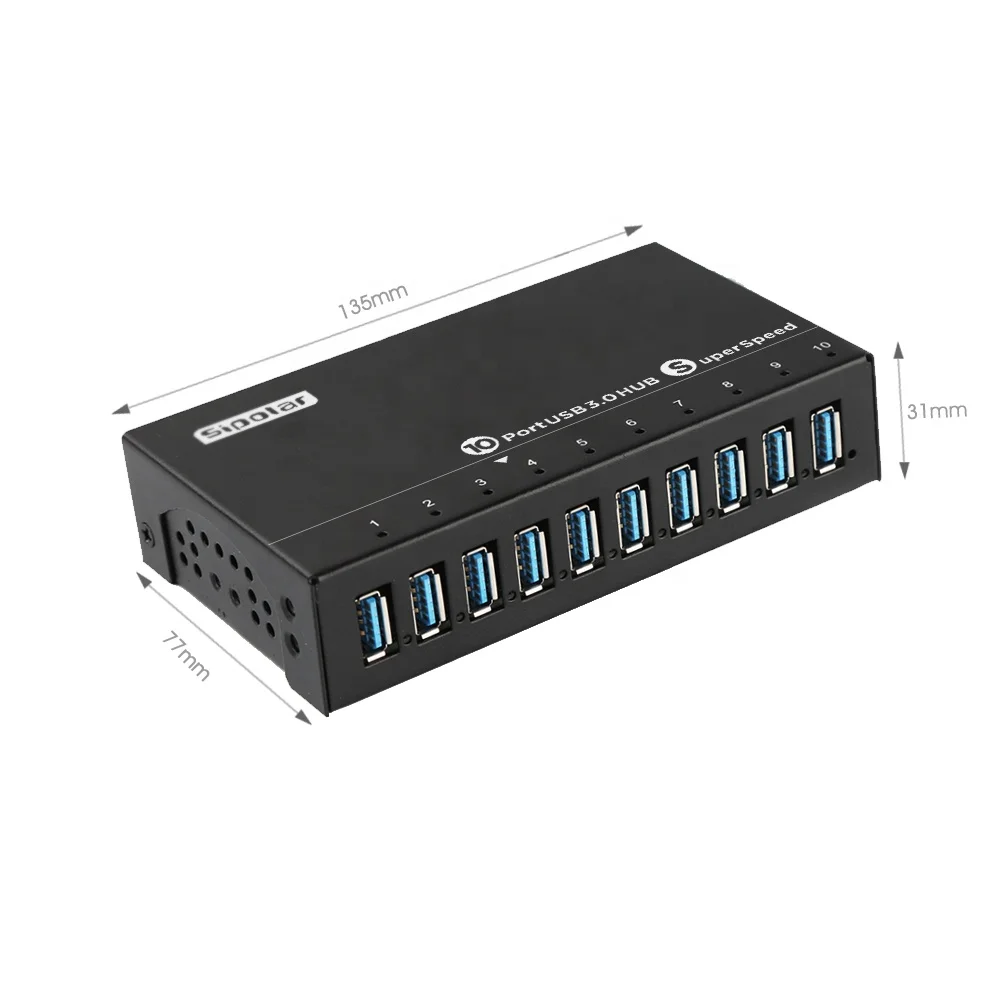 Good Sipolar Super Speed Usb Splitter 3.0 10 Port Hub for Phones or Tablets Charging&data Transmission A-103