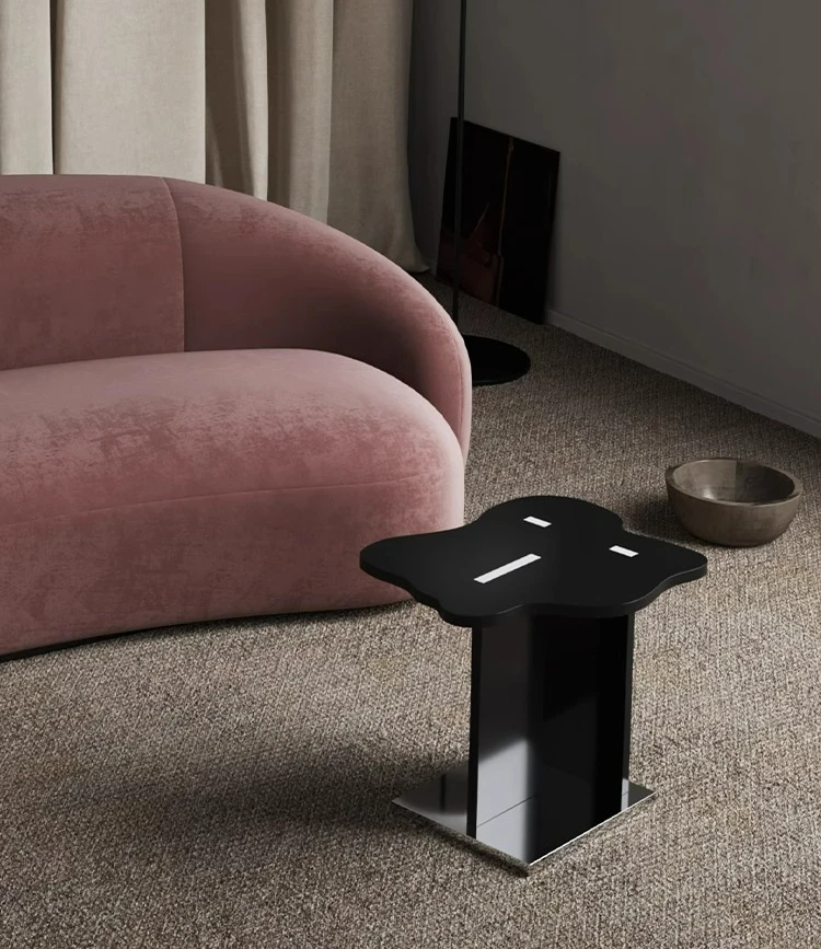 Table basse/modèle table d'angle chambre lit design et petit déjeuner