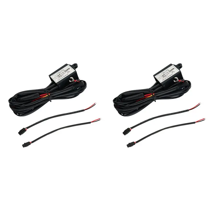 A95E-2X DRL Controller Car LED Daytime Running Light Relay Harness Dimmer On/Off 12V Fog Light Controller