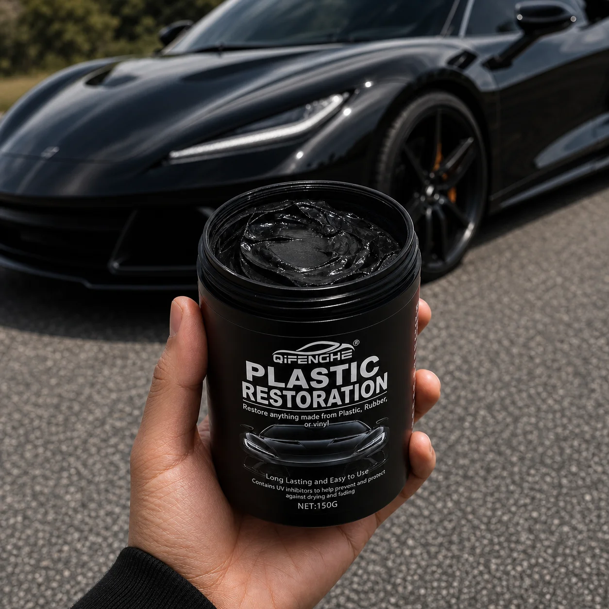 QIFENGHE Черный мягкий воск дл – обзор и цена Trim Restorer Plastic