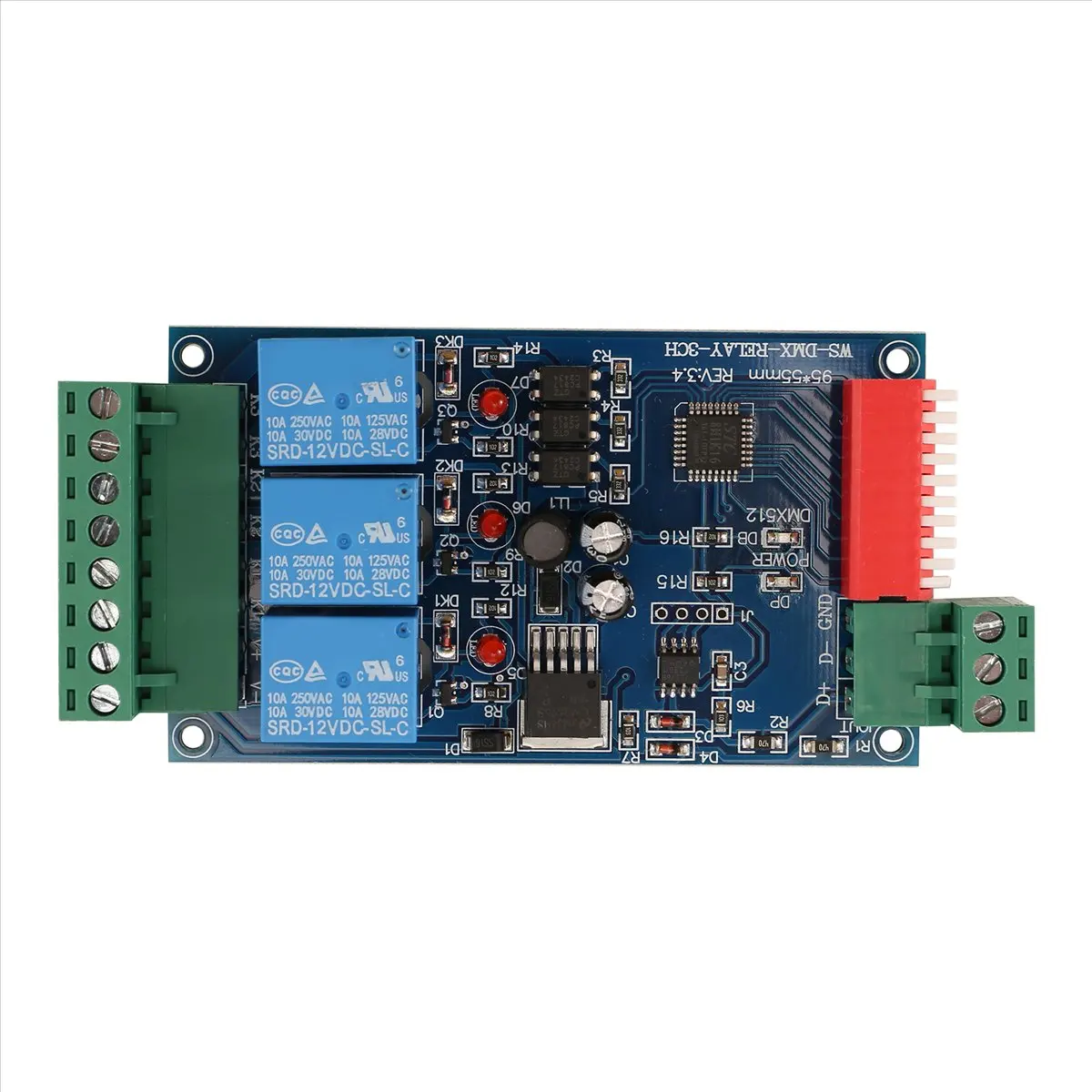 A99X 3 Channel 5A DMX512 Controlled Relay Switch Kit DIY Converter Dimmer Relay