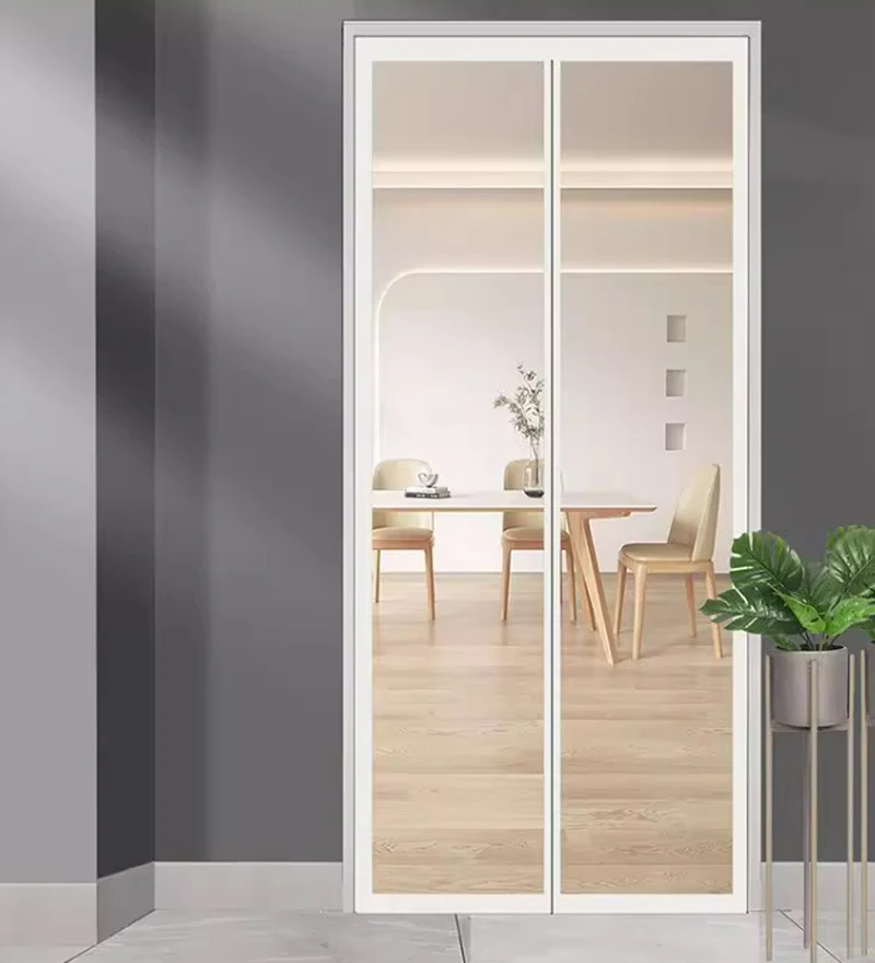 Magnetisches Moskitonetz mit Anpassbarer Maschengröße, Unsichtbar und Selbstklebend für Küche, Wohnzimmer, Innenräume, Türvorhang, Mosquitera – Detail 7