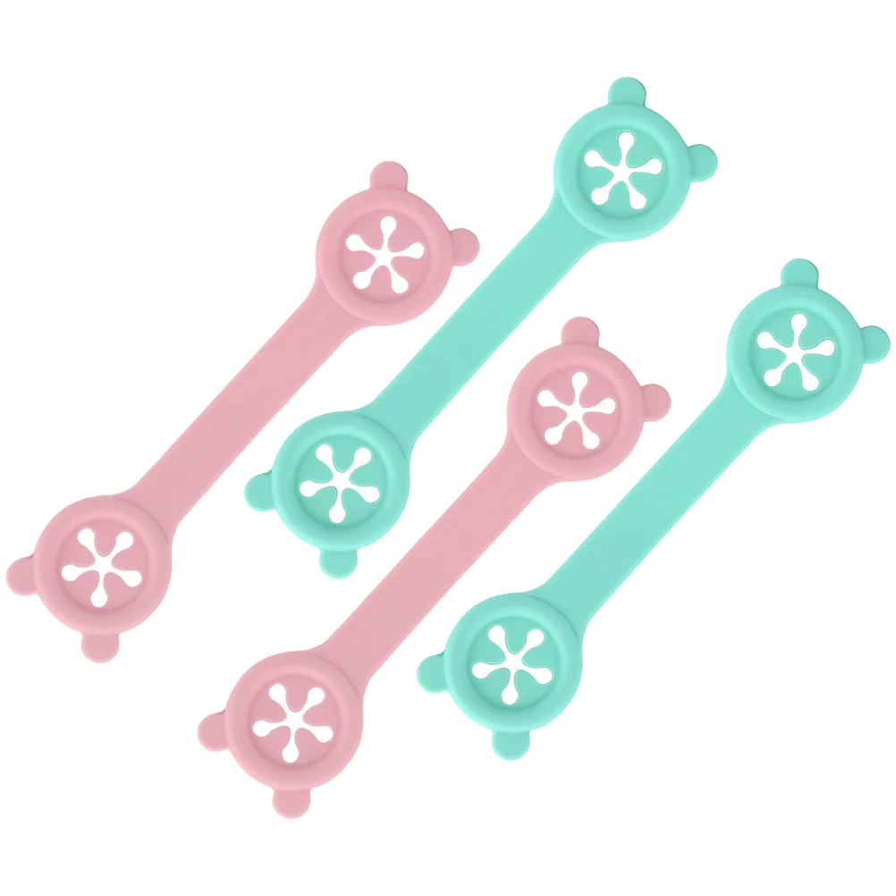 4 Pcs Bib Clip Newborn Holder Pacifier Holders Adjustable Clamp Feeding Napkin Clamps Fixing Tool