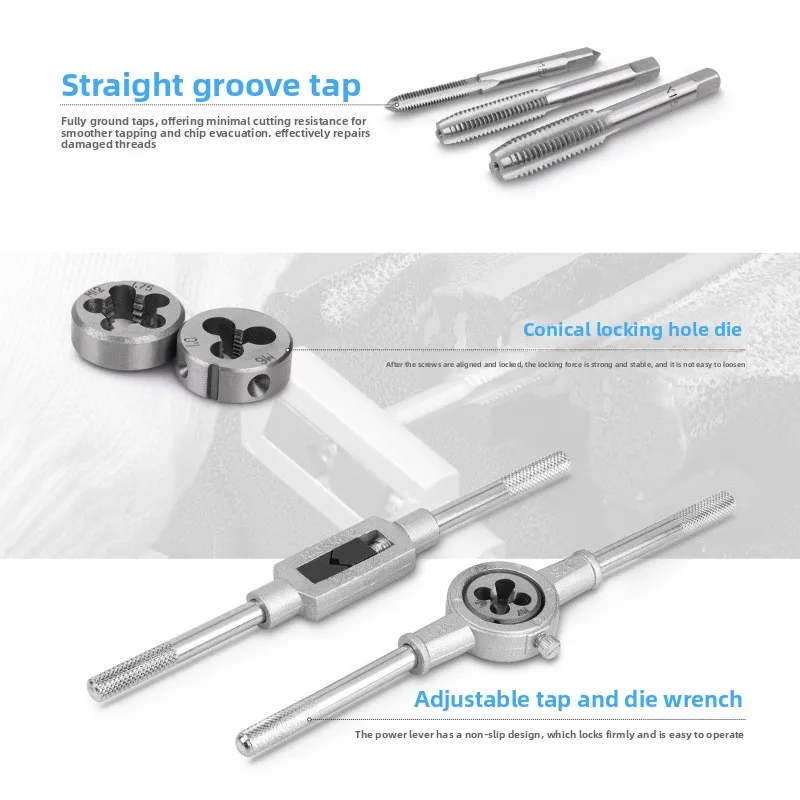 morita-metric-imperial-tap-and-die-kit-fine-tooth-thread-cutting-tools-with-hand-wrench-durable-iron-box-storage-for-manual