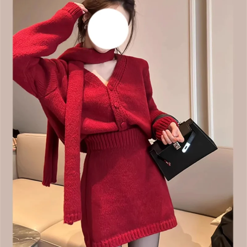 新年の赤いニット Dr レディース 初秋のシサス セレブレーション Sサイズ セーター ウィンド インナー ウェア Dr