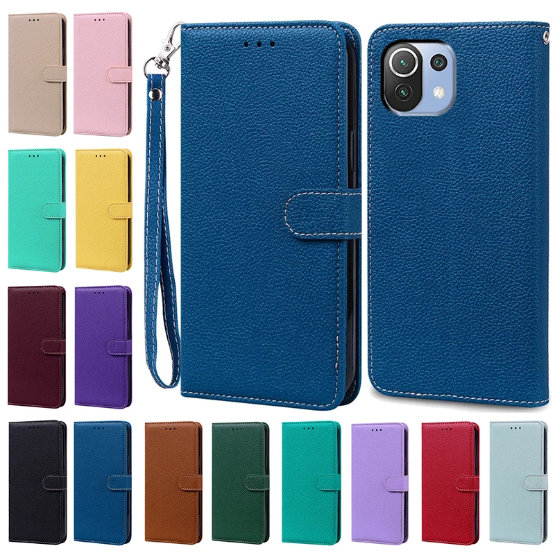 

Case For Xiaomi 11 Lite NE 5G Cover Cute Leather Wallet Flip Back Cover Fundas For Xiaomi 11 Lite 4G Coque Mi11 Mi 11 Lite Bags