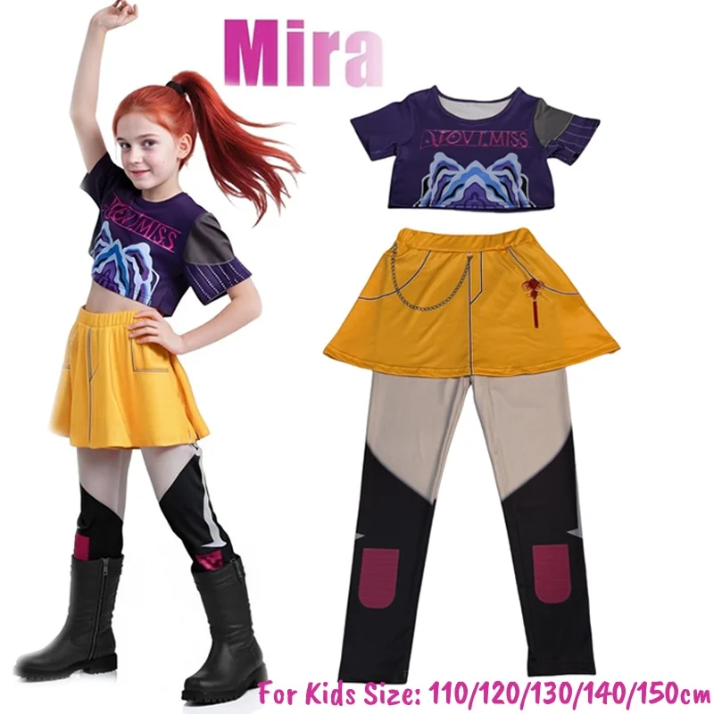 أزياء لعب الأدوار من KPop Demon Hunters Rumi Mira Zoey لعروض الهالوين للأطفال