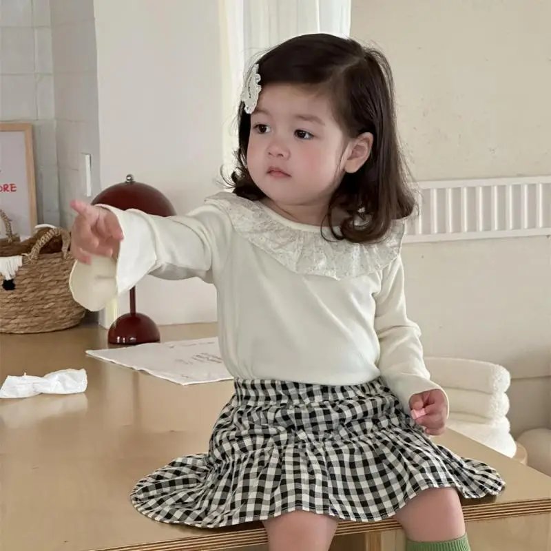 2025-autumn-new-baby-girl-ruffle-collar-bottoming-shirt-infant-long-sleeve-t-shirts-cotton-girls-cute-solid-tops-toddler-clothes