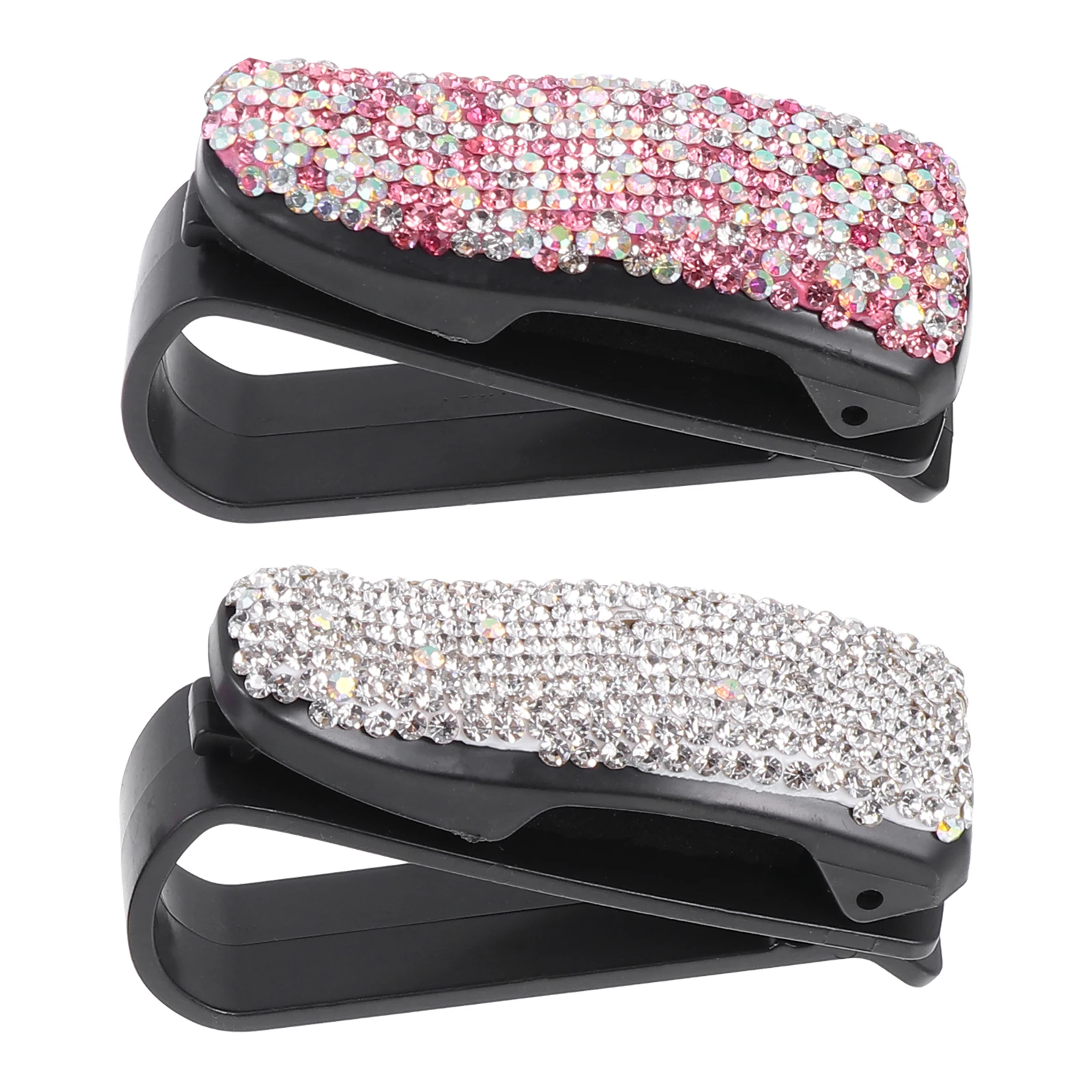 

2Pcs Car Glasses Clip Sunglasses Holder for Visor Organizer Eyeglasses Hanger Car Storage Clip Sun Visor Glasses Clips