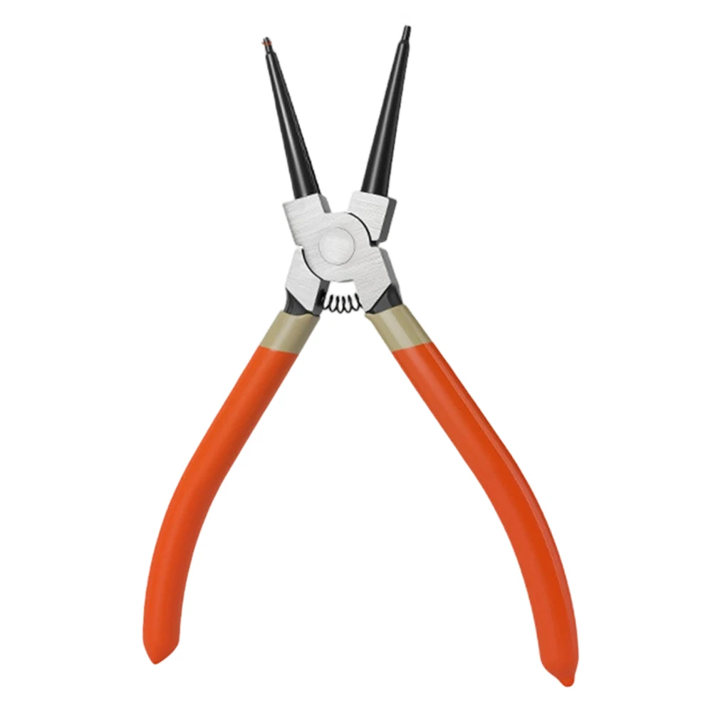 1pc Circlip Pliers Internal External Ring Straight/90deg Curved Jaw Tip Return Spring Ergonomic Non Slip Handle Rust Proof