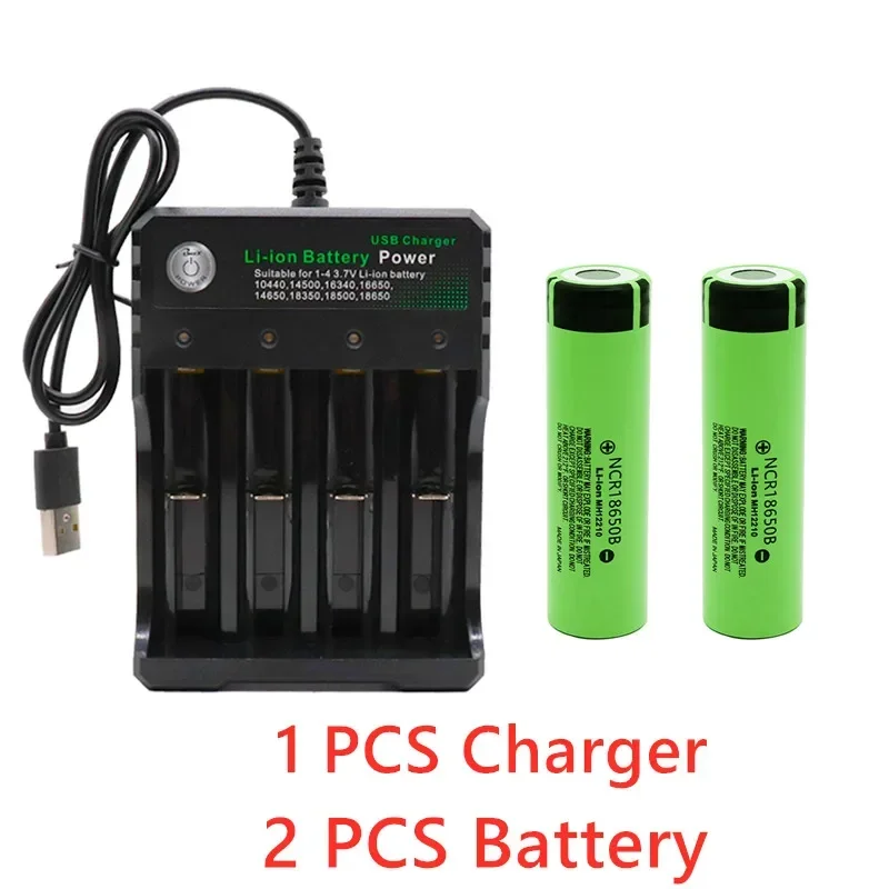 2024 New Original NCR18650B 3.7V 3400mah 18650 Lithium Rechargeable Battery for Flashlight Batteries and USB Charger