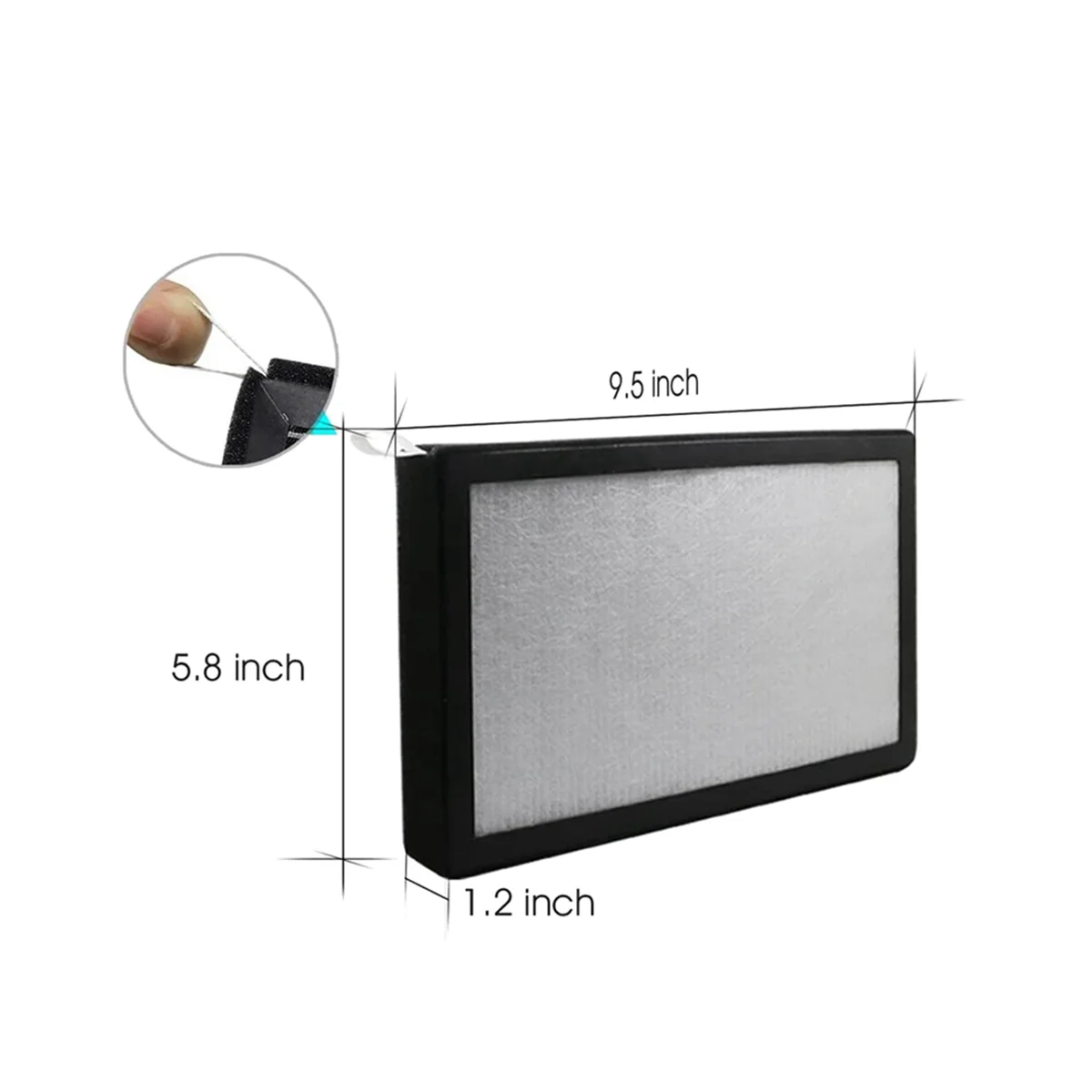 مناسبة لفلتر تكييف الهواء CN95 لإزالة الرائحة فلتر Hepa الكربوني المنشط PM2.5-A63M #6