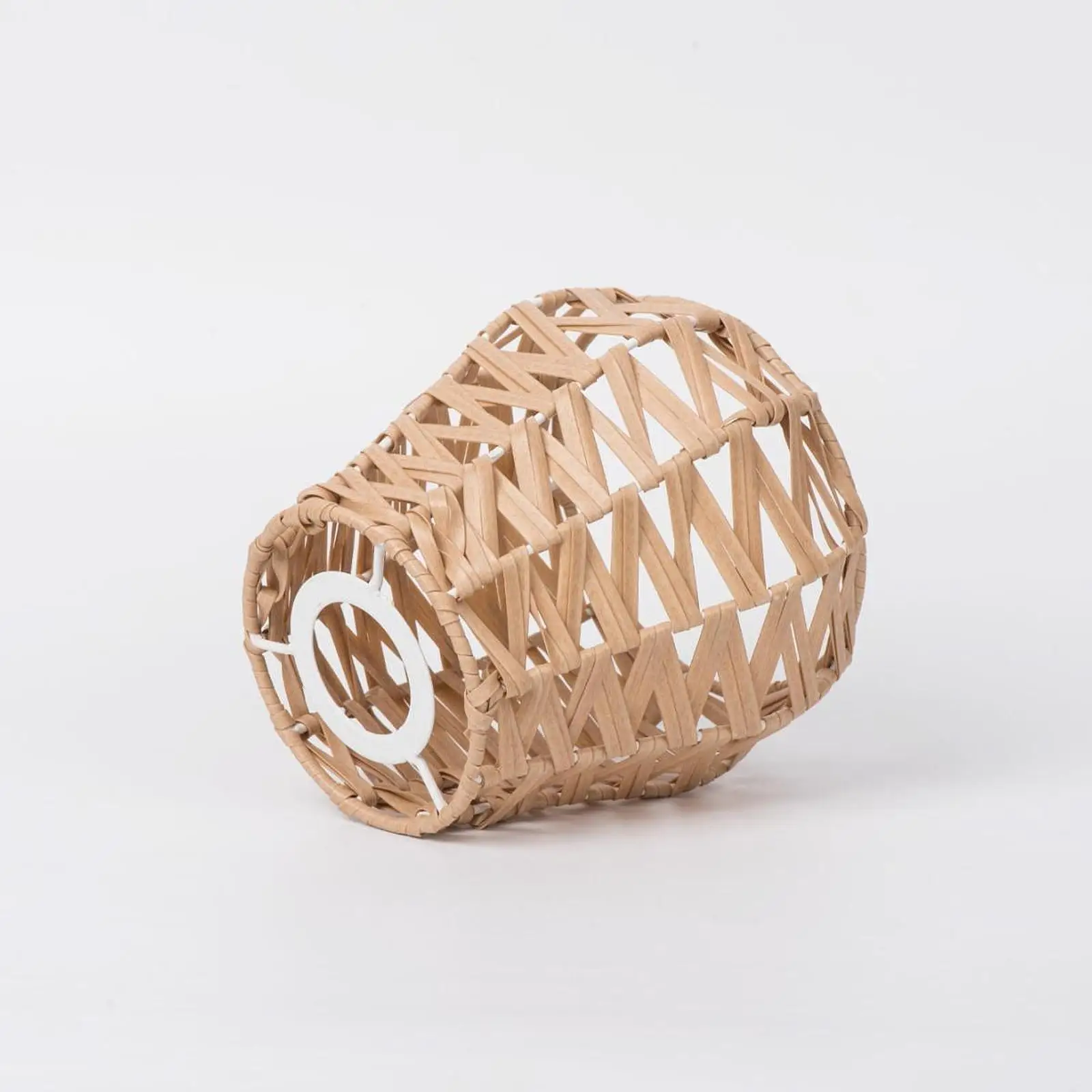 Rattan Inspired Lamp Shade Durable PP Iron Ceiling Shade for Pendant Lamps Dining Area