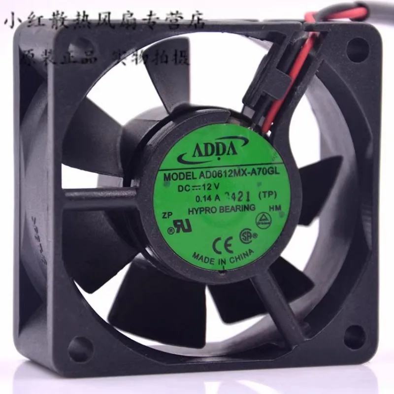 New Cooler Fan for ADDA AD0612MX-A70GL 12V 0.14A Power Supply Cooling Fan 6025 6CM 60*60*25MM