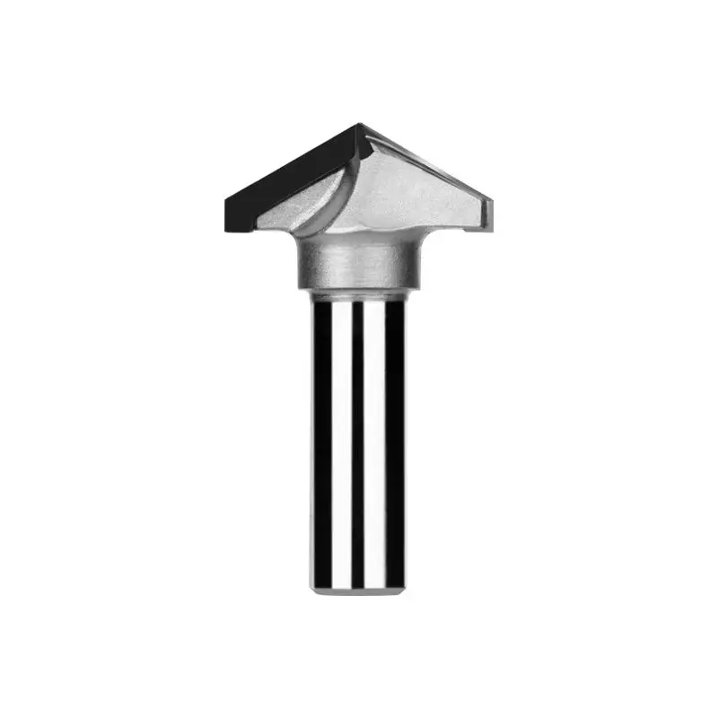 1pc 1/2 "gambo diamante rivestimento CVD tipo V punta del router per legno fresa lavorazione del legno fresa PCD punte CNC