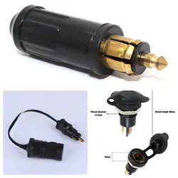 DIN Hella Heavy duty Plug to Cigarette Lighter Panel Mount socket  for BMW 12V 24V 16A USB 5V3.3A