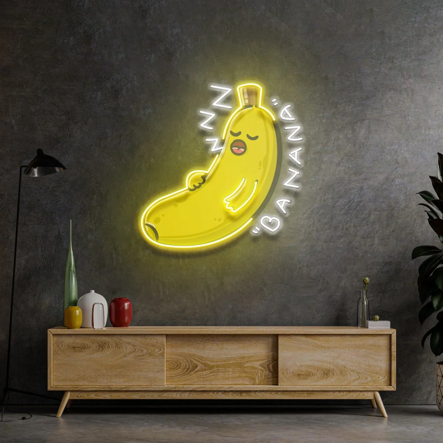 Banana Fruit Neon Sign Custom Wall Sign for Home Room Bar Club Business Shop Art Decor Cartoon Animal Neon Bar Beer Club