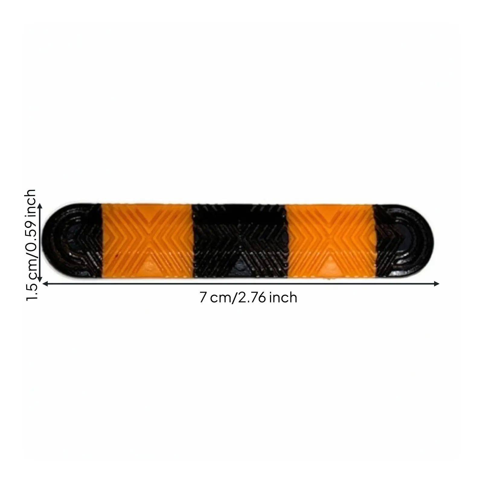 Miniature Road Bump Plastic Deceleration Strip for Hobby Diorama Model Parking Lot with Adhesive Backing