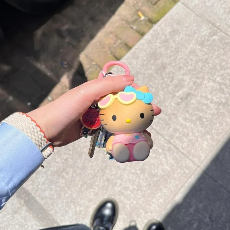 Cute Cartoon Sunscreen Tanning And Color Changing Pendant Keychain Handbag Pendant Gift For Girlfriend view 6