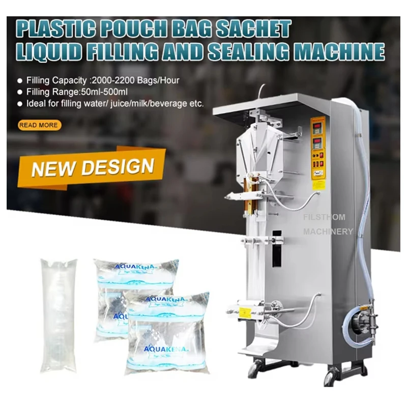 

FILSTHOM 50 до 500 мл автоматический пакет из чистой жидкости для наполнения саше, упаковочная машина для напитков, воды, молока, сока, напитков