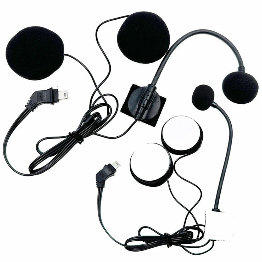 10핀 헤드폰 마이크 라디오 워키 토키 오토바이 인터콤 헤드셋 오토바이 풀 페이스 용 인터폰 헬멧 이어폰