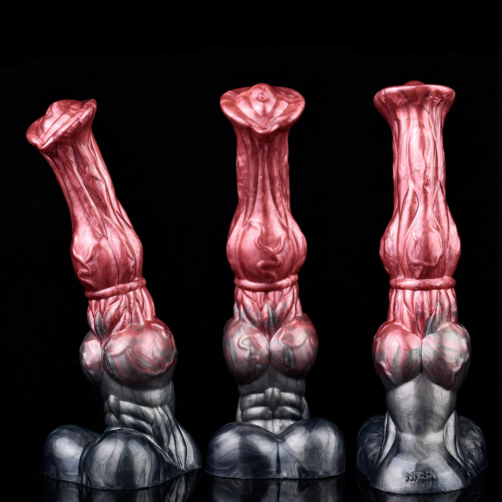 NNSX Silicone Horse Dildo Long Penis Anal Plug Huge Knot G-spot Vaginal Stimulator with Suction Cup Adult Sex toy for Women Men view 2