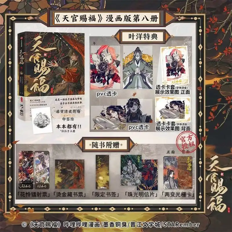 Heaven Official's Blessing Official Comic Vol.8(2 Books) Tian Guan Ci Fu Manga Book Chinese BL Comics Xie Lian Hua Cheng MXTX - Image 13