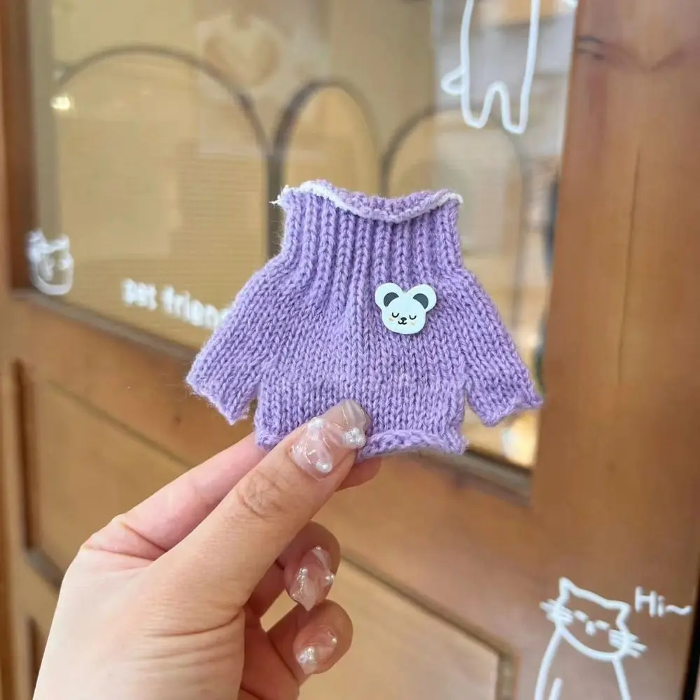 고품질 패션 인형 스웨터 겨울 멀티스타일 니트 코트 하이넥 따뜻한 상의 15cm 면 인형/아이돌 인형용