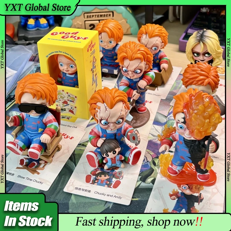 ポップマート ハロウィン チャッキー フランチャイズ シリーズ ブラインドボックス アニメ フィギュア トレンド プレイ サプライズボックス コレクション おもちゃ チャッキー ボーイズ クリスマスギフト