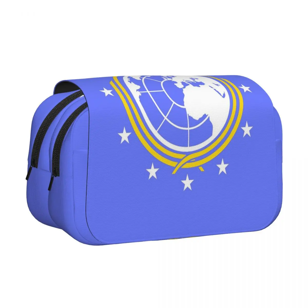 Into Hell Liberty Diving Earth For Super Pencil Case Pen Holder Hard Shell Leather Big Capacity Pen Box Pencil
